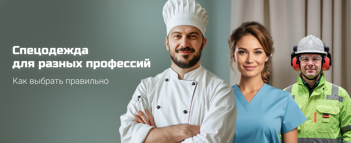 Спецодежда для разных профессий Спецодежда для разных профессий